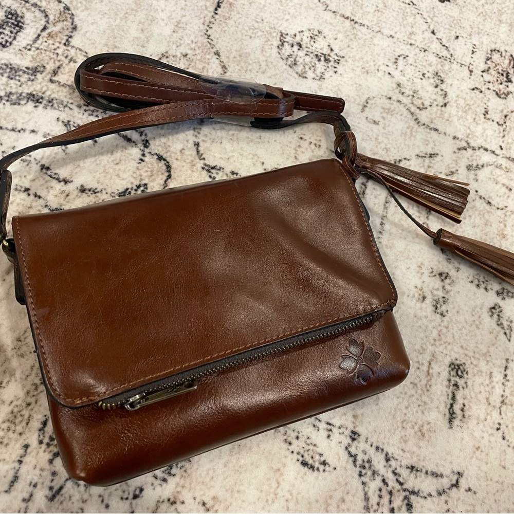 Patricia Nash Crossbody leather brown NWT vintage distressed - Picture 7 of 7
